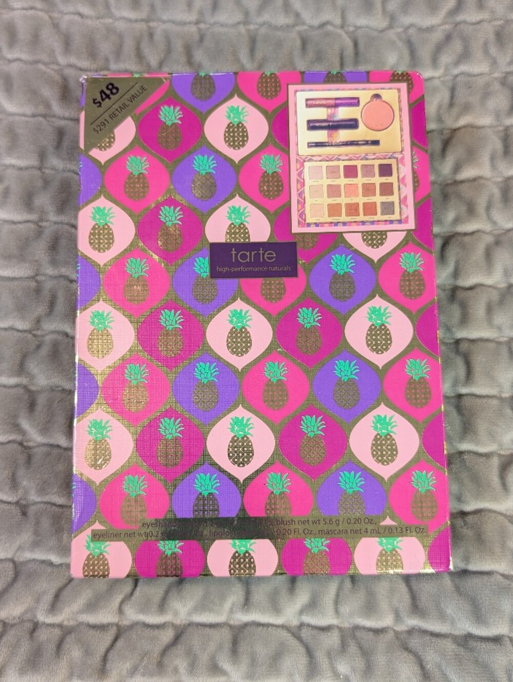 Tarte Passport To Paradise 4pc Collector's Set Eyeshadow Palette Missing Mascara